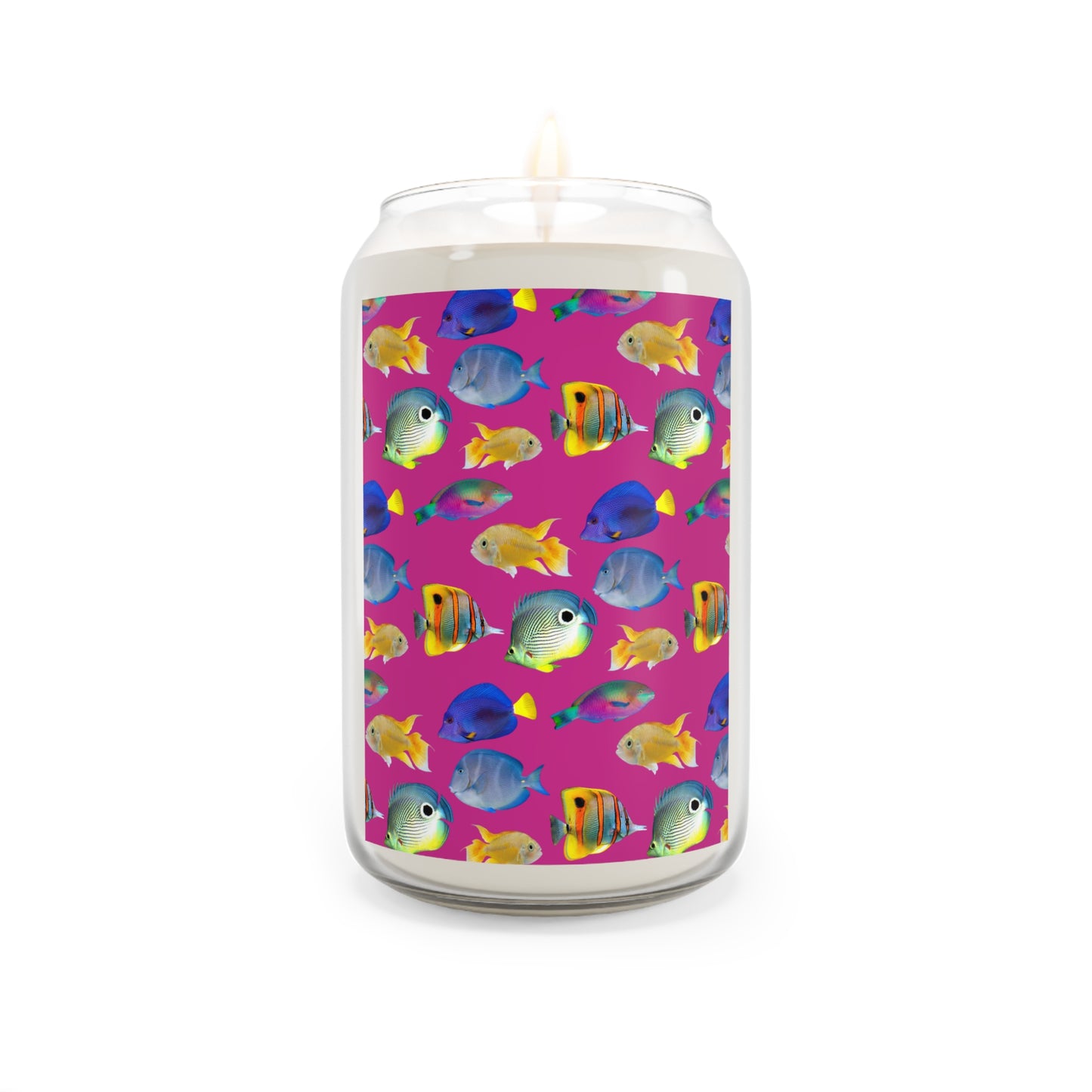 Scented Candle, 13.75oz - School of Fish, Pink