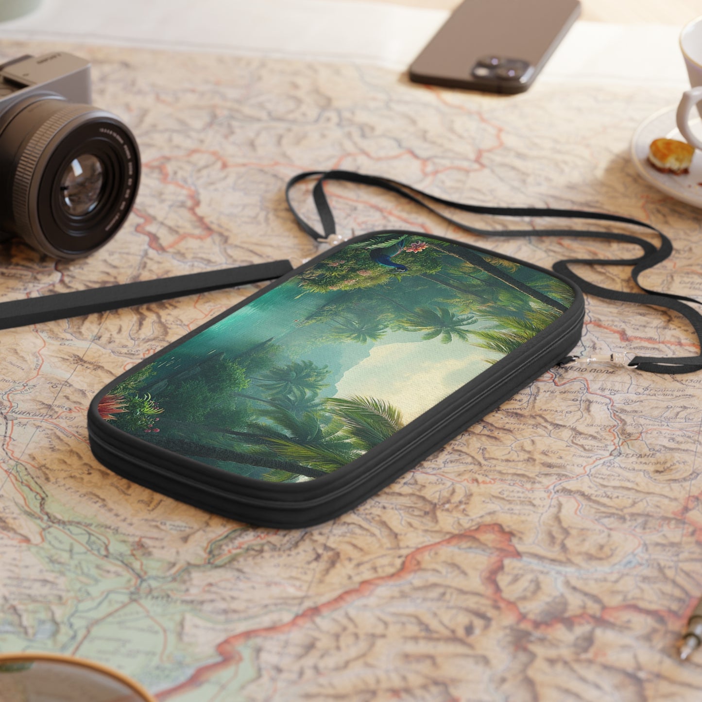 Passport Wallet – Perfect for Travelers & Adventurers / Resting Peacock