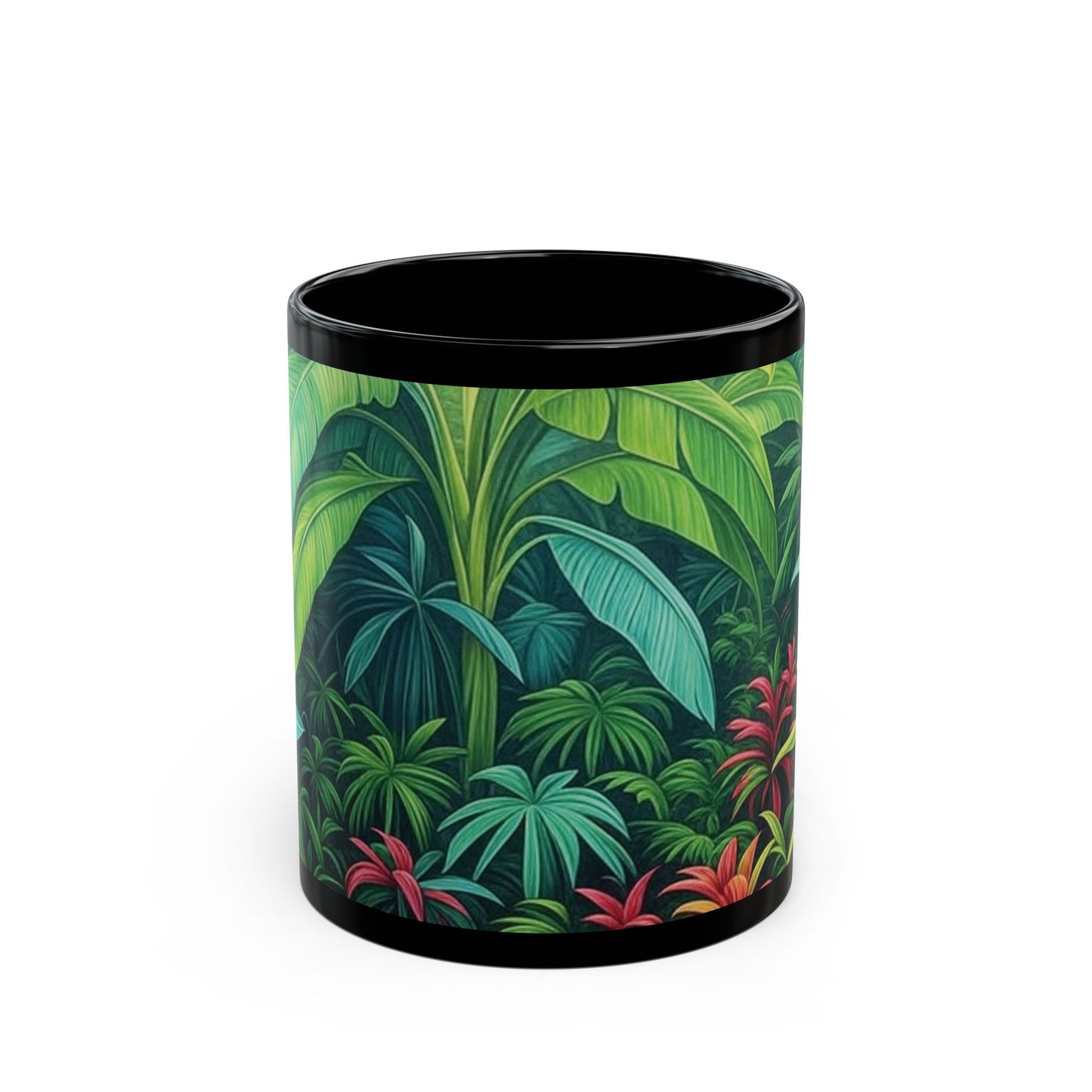 Black Coffee Mug - Rainforest Sleeping Spot