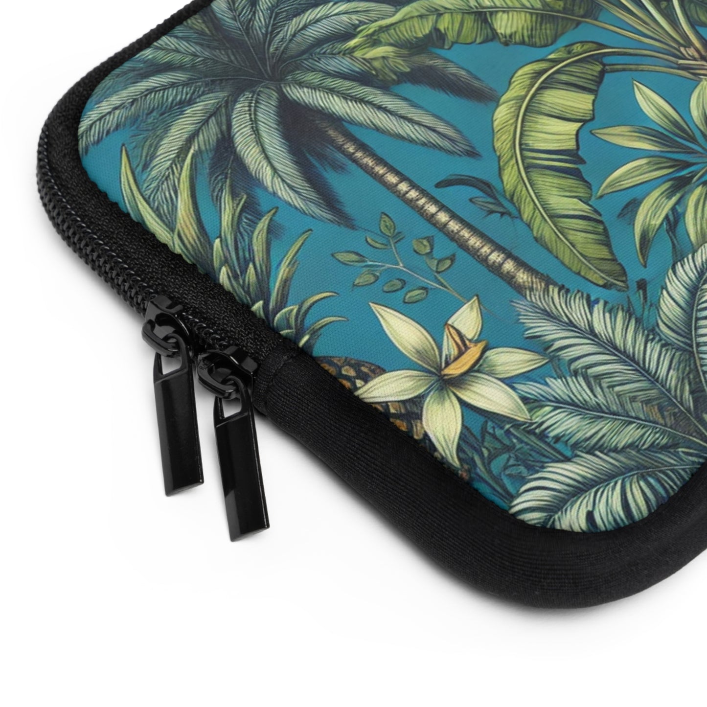 Tropical Laptop Sleeve, 5 Sizes - Perfect for Beach Lovers & Students / Tropical Fruit, Blue