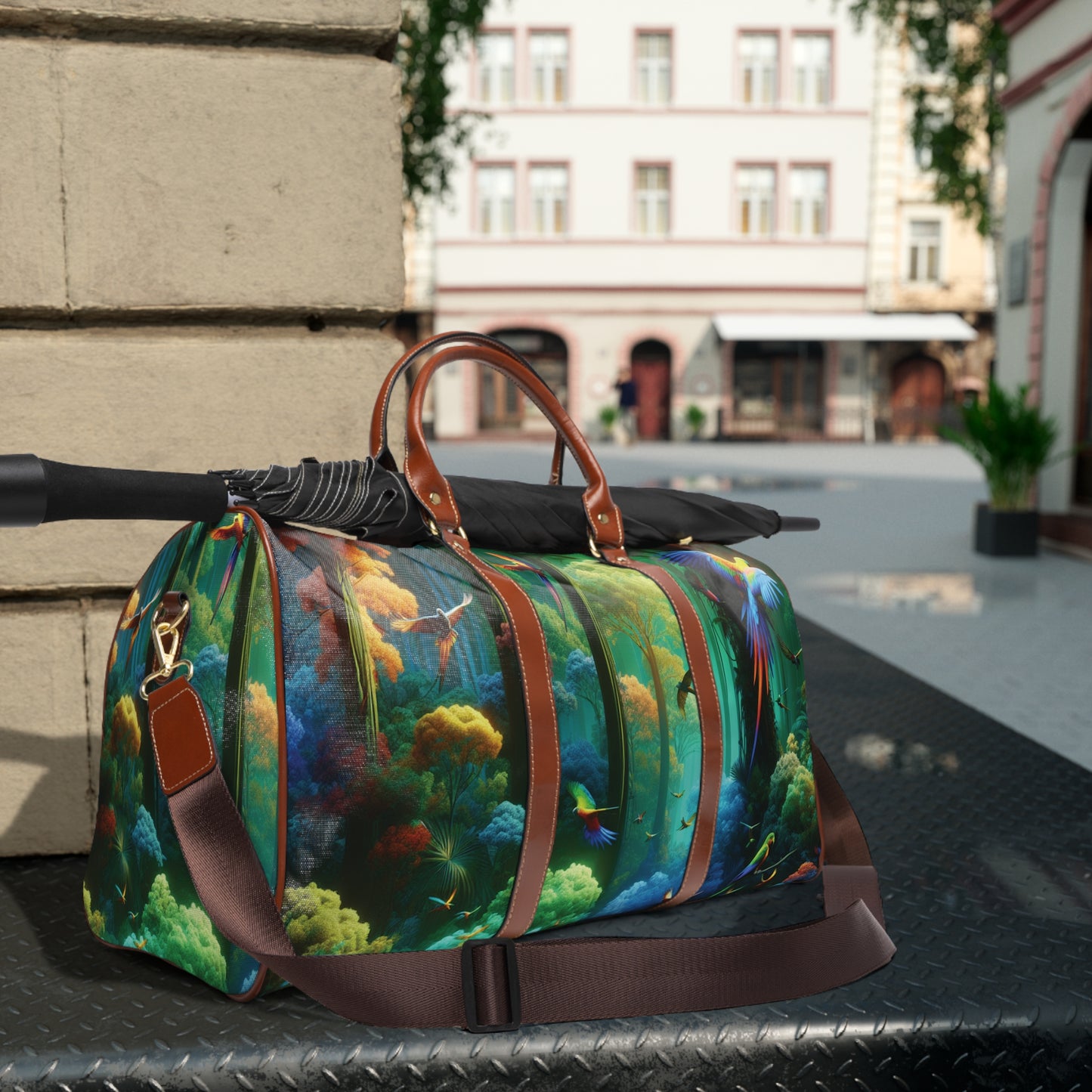 Tropical Waterproof Travel Bag - Perfect for Beach Getaways / Flight School