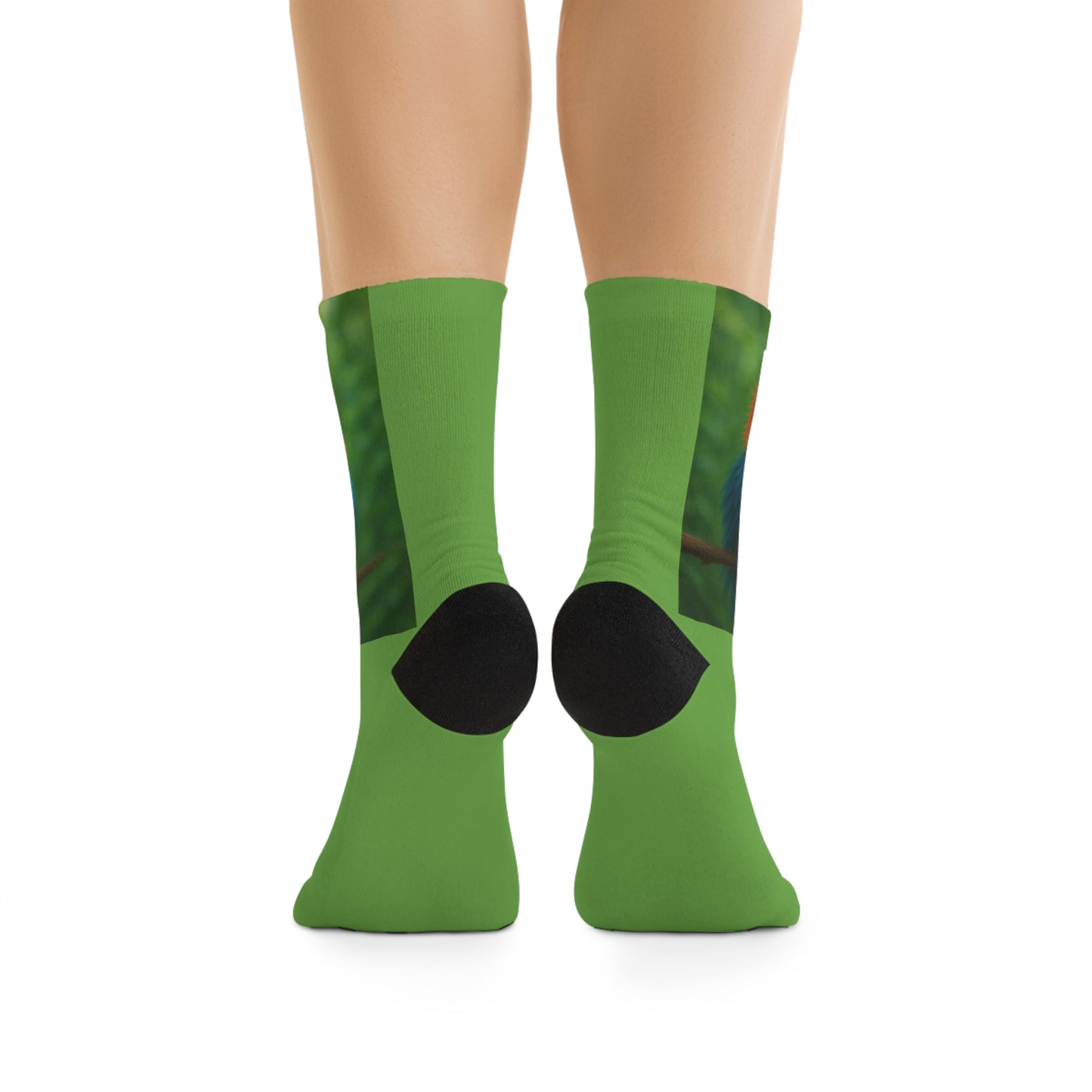 Recycled Poly Socks, Baby Parrot/Lt. Green