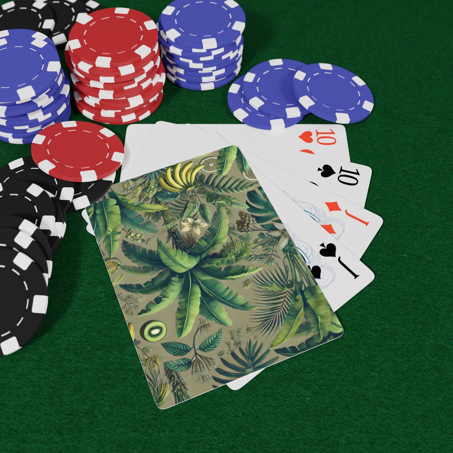 Poker Playing Cards - More Tropical Fruit, Taupe