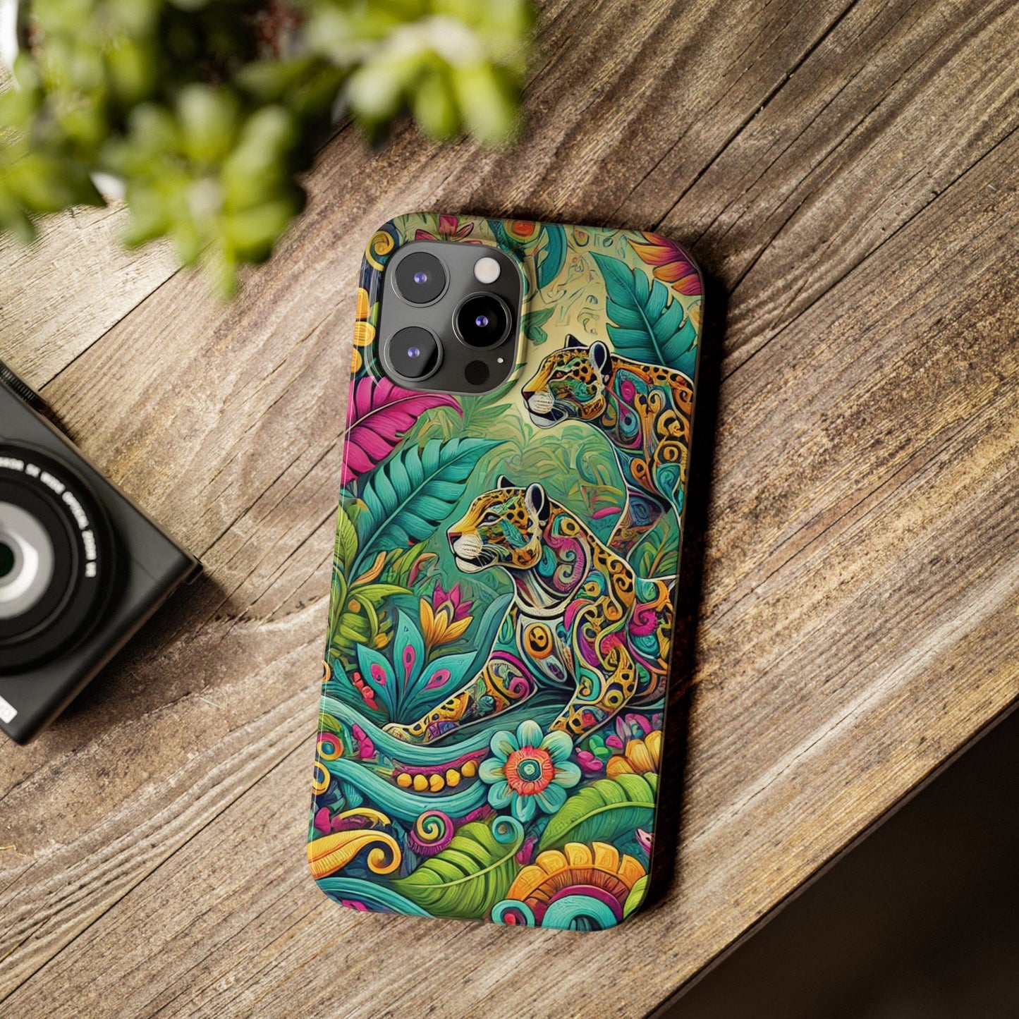 Slim Phone Cases - Jaguar Pop