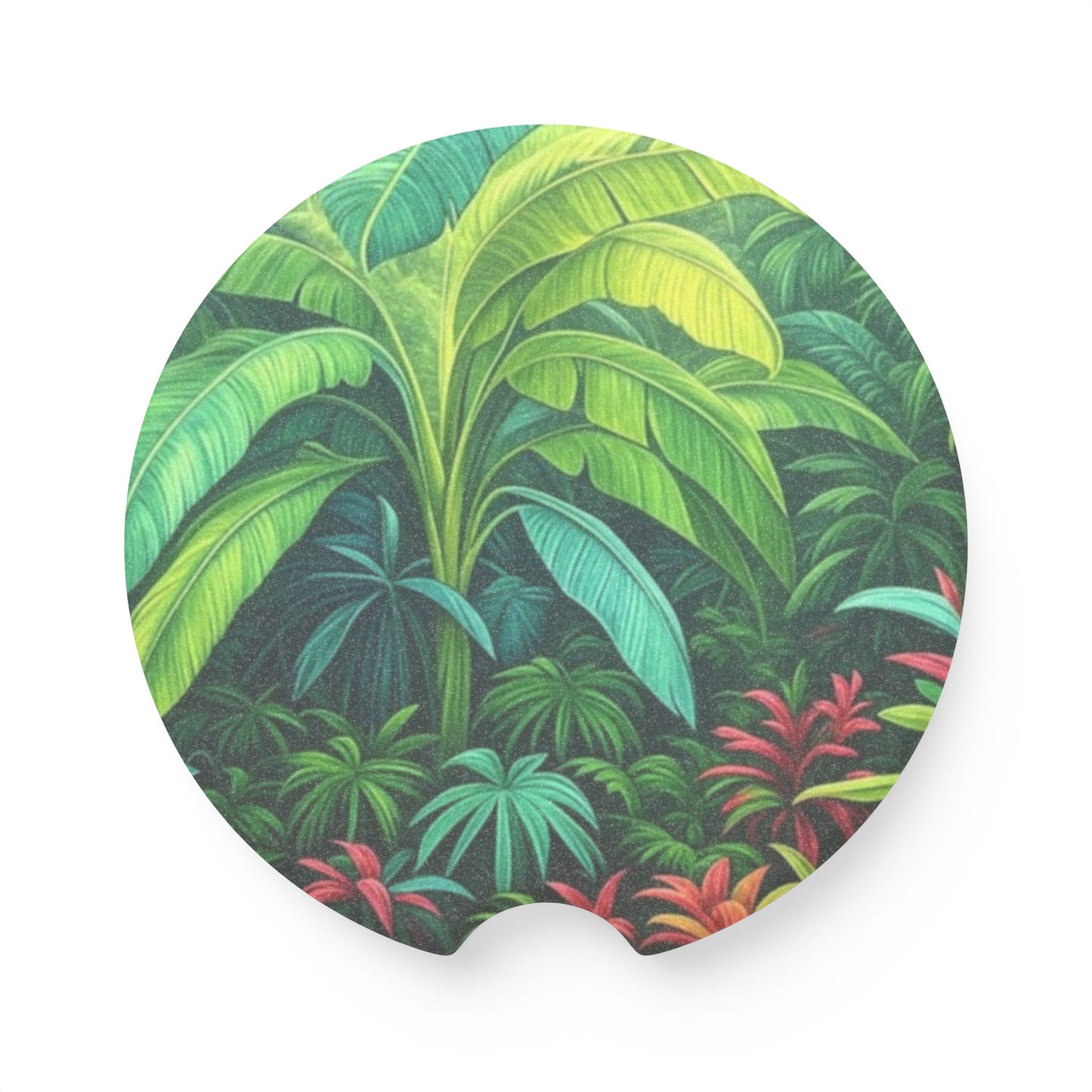 Soapstone Car Coaster - Rainforest Sleeping Spot