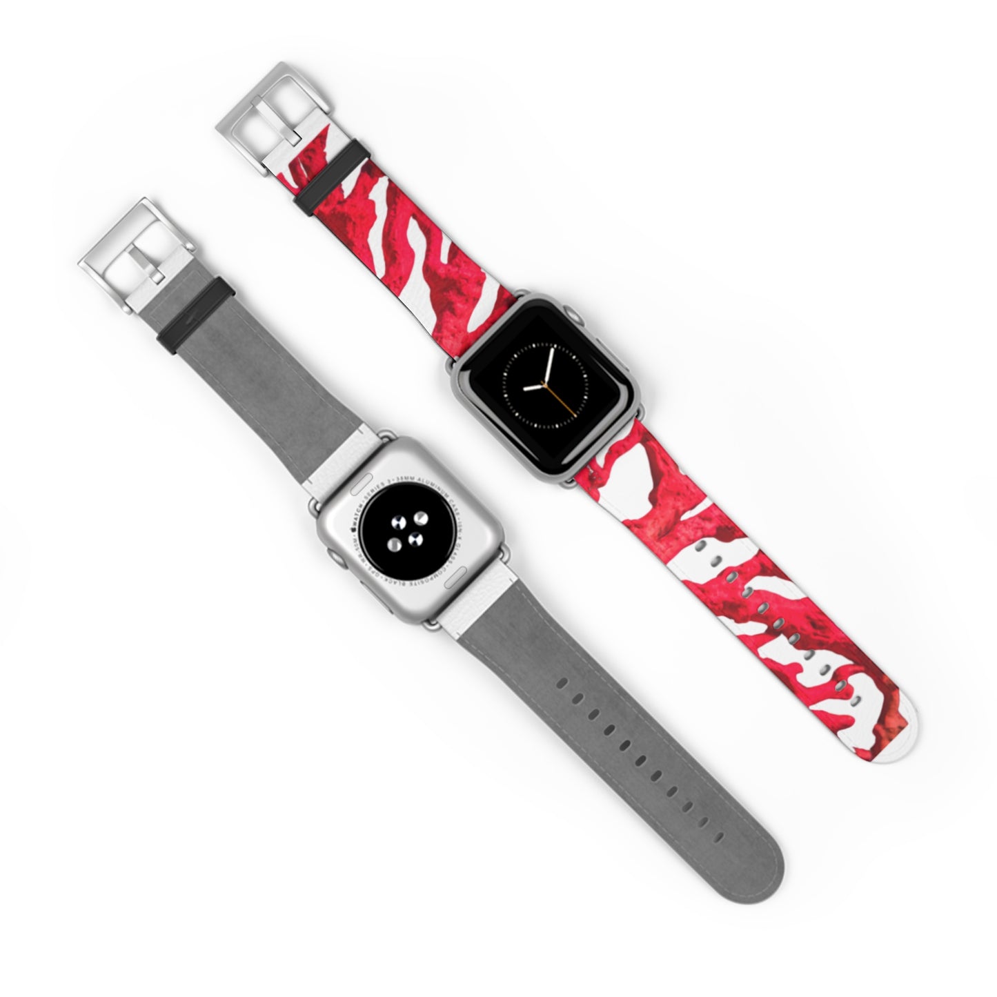 Apple Watch Band - Red Coral, white background