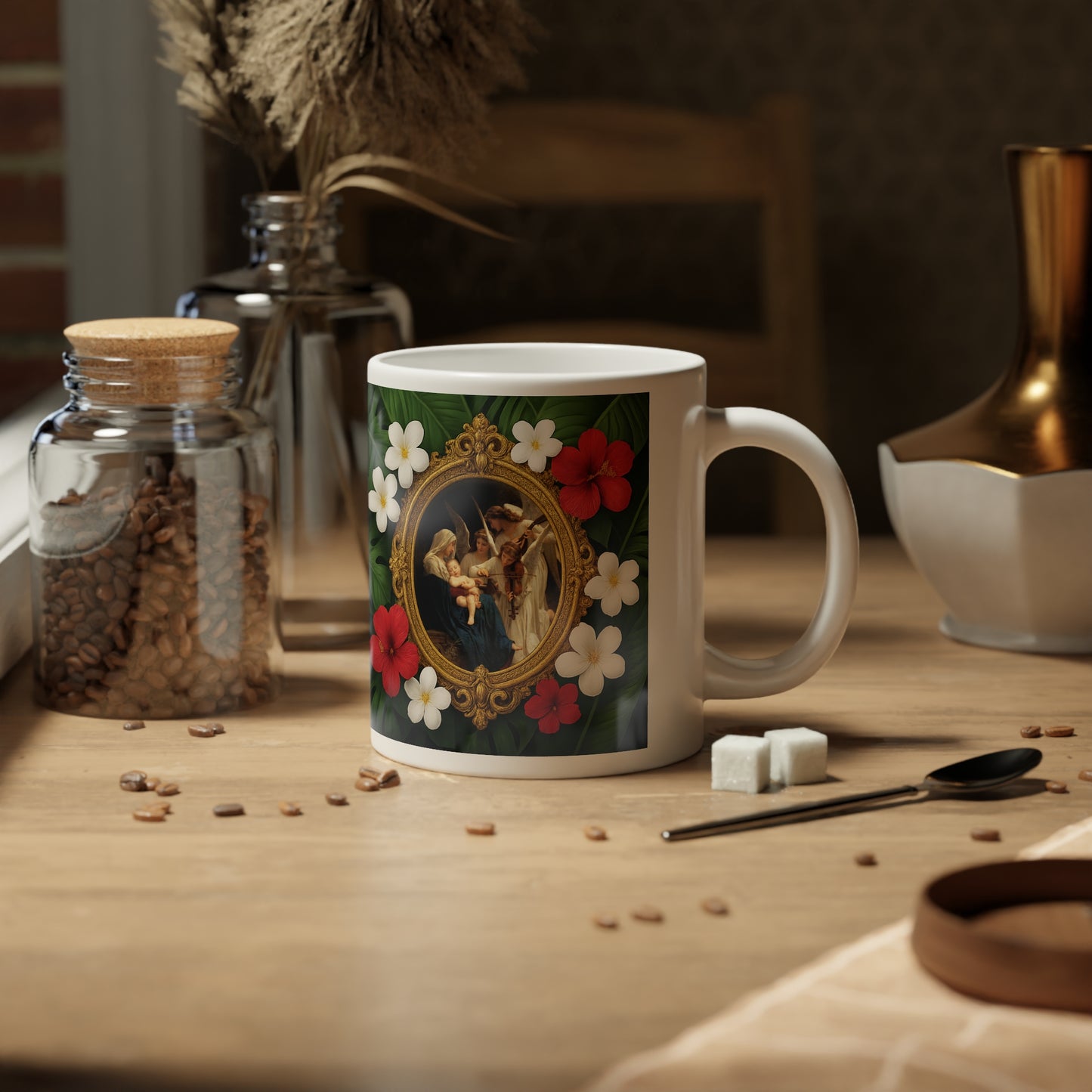 Jumbo Mug, 20oz, Song of the Angels | Tropical Coffee Cup