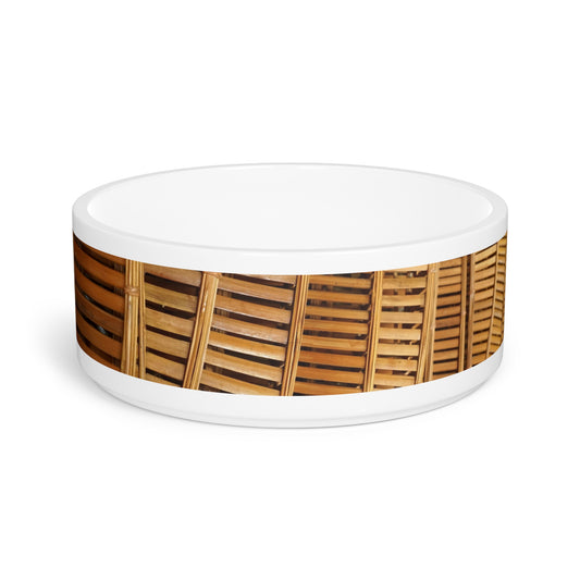 Pet Bowl, Natural Bamboo Flow