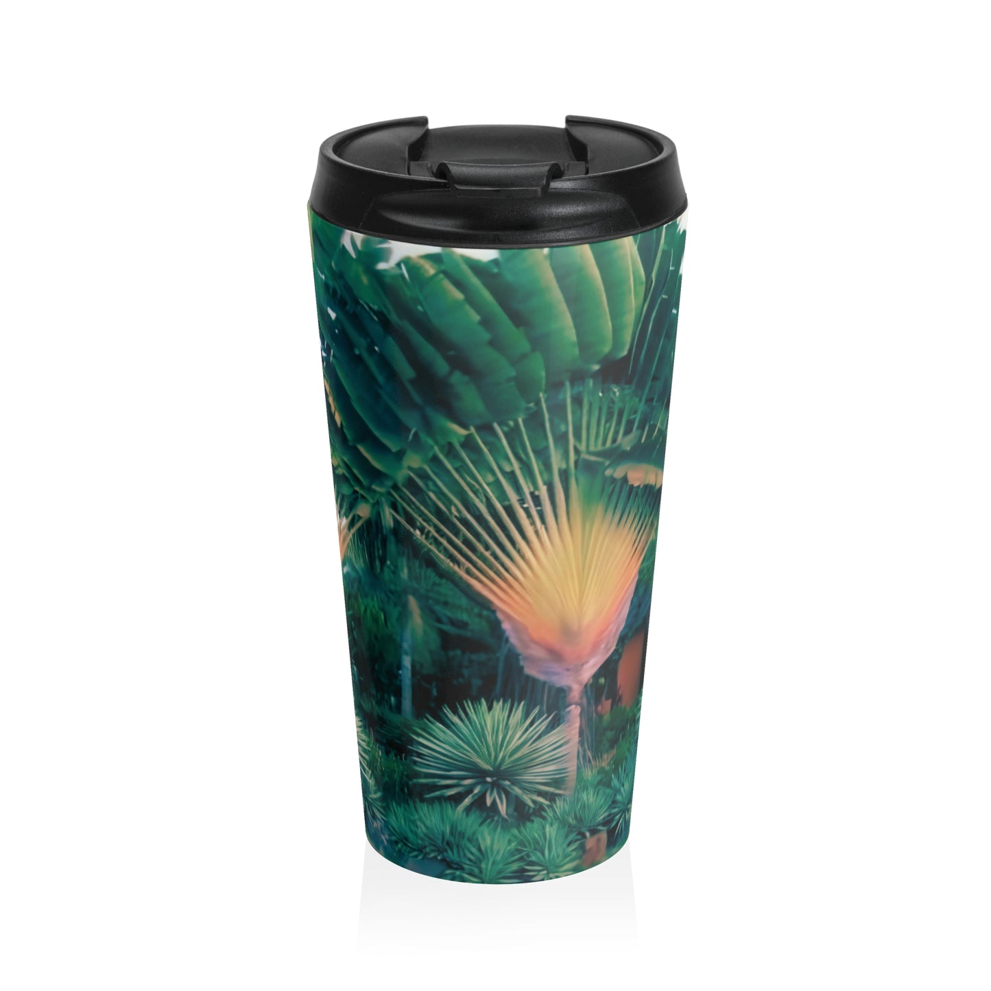 15 oz. Stainless Steel Travel Mug / Palms in Miami