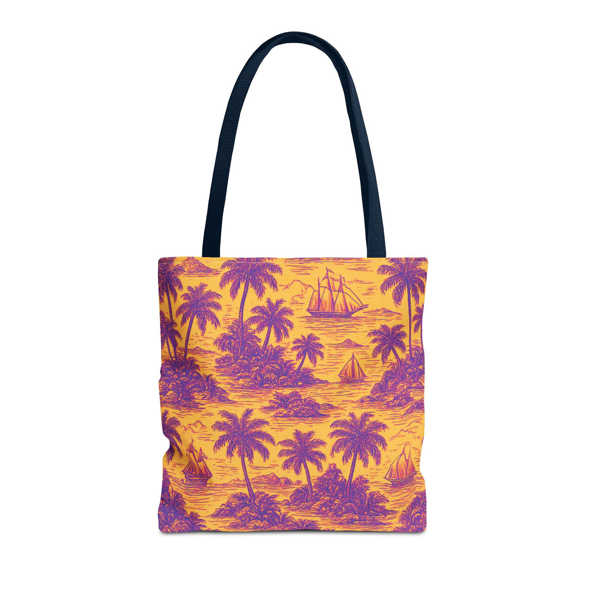 Faraway Toile/Pop Tote Bag - 3 Sizes