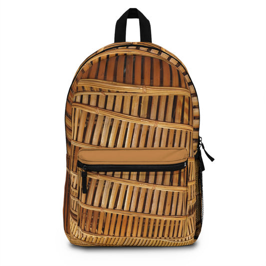 Tropical Backpack  / Natural Bamboo Flow