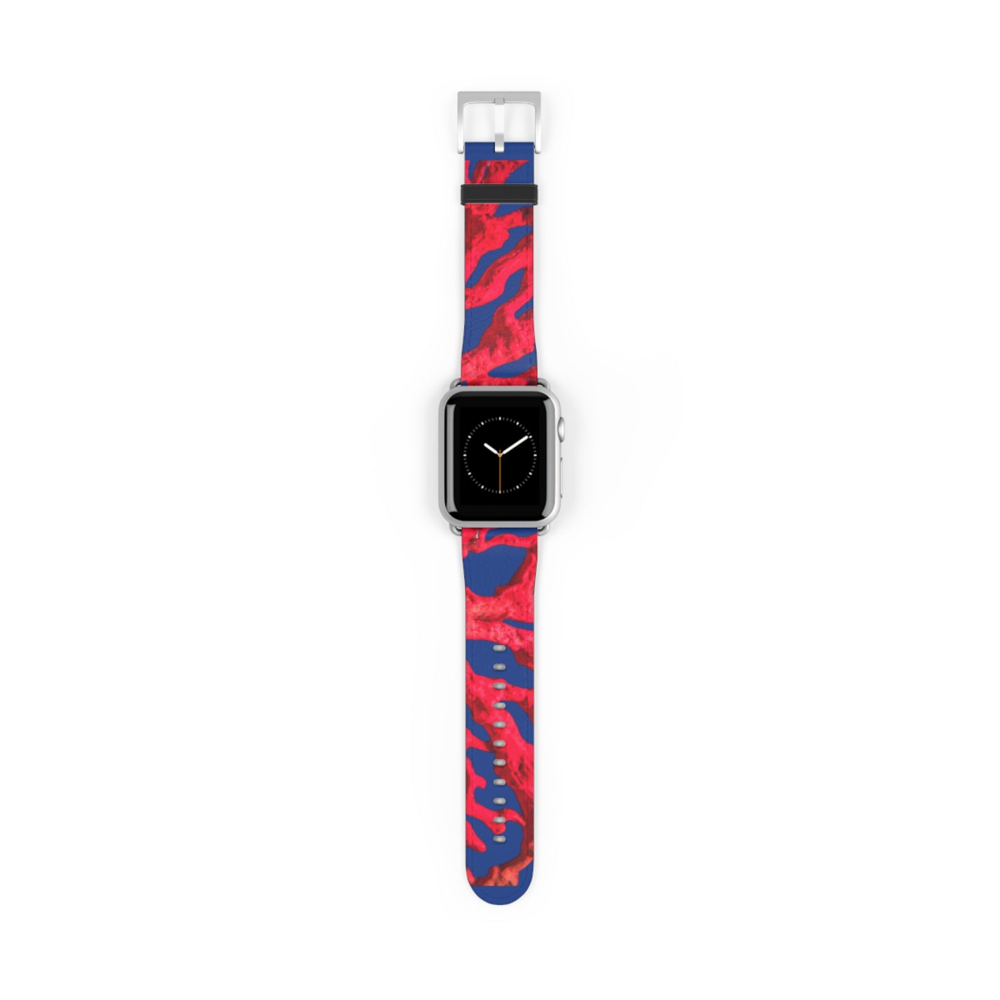 Apple Watch Band - Red Coral, dark blue background