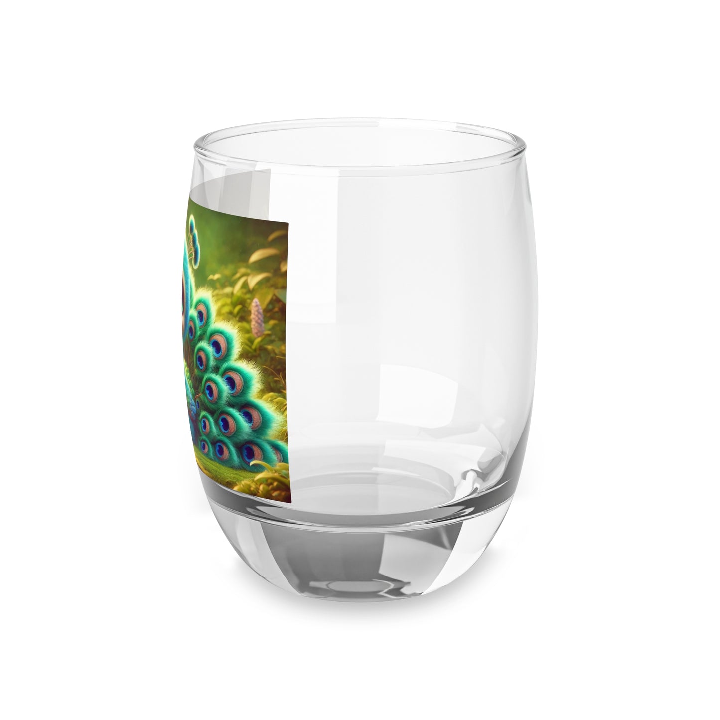 Whiskey Glass, Baby Peacock