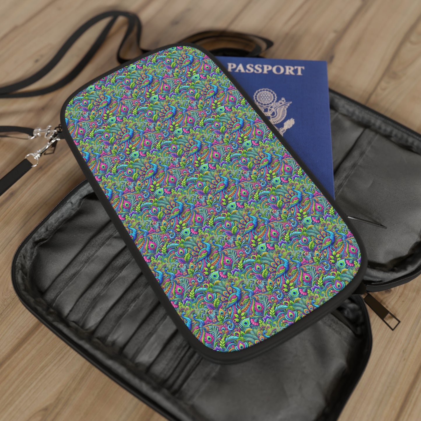 Passport Wallet – Perfect for Travelers & Adventurers / Peacock Prism, Repeat