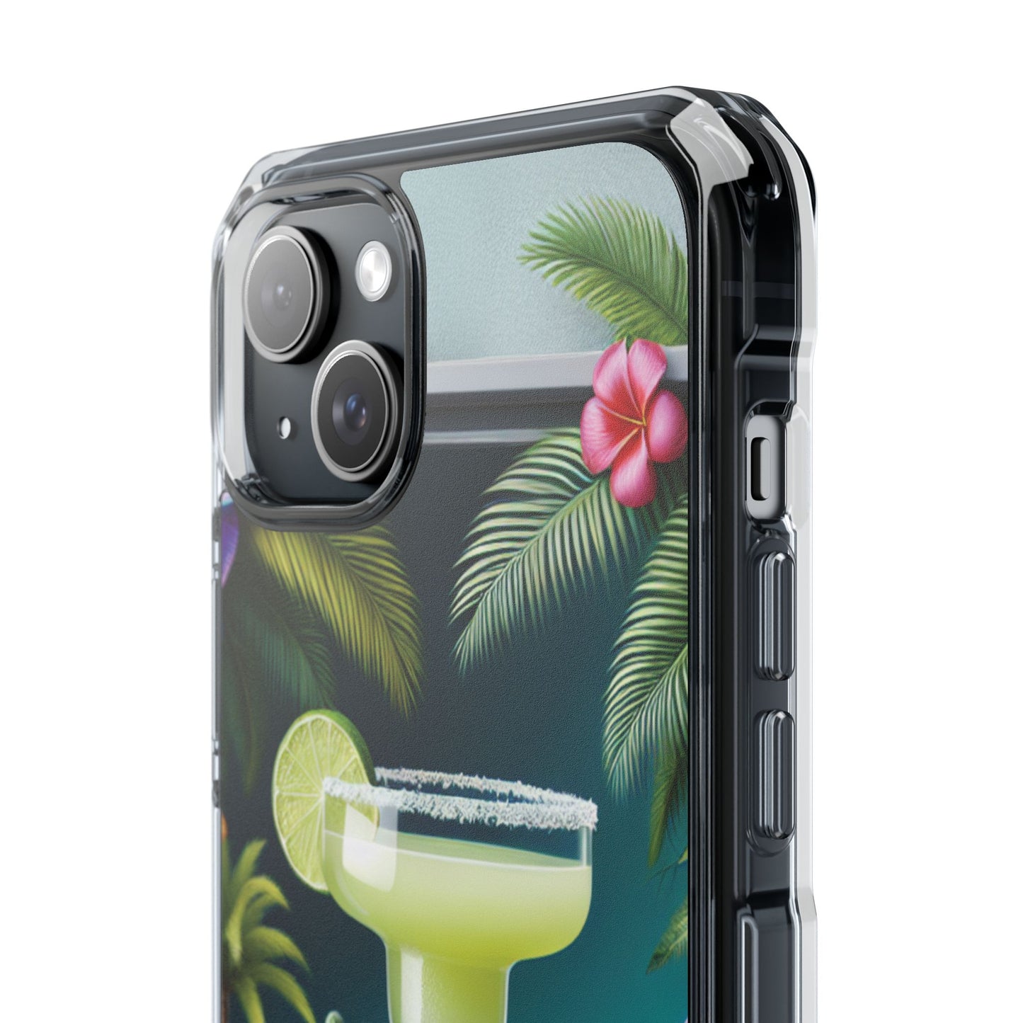 Tropical Margarita Magnetic Clear Phone Case, Many Models