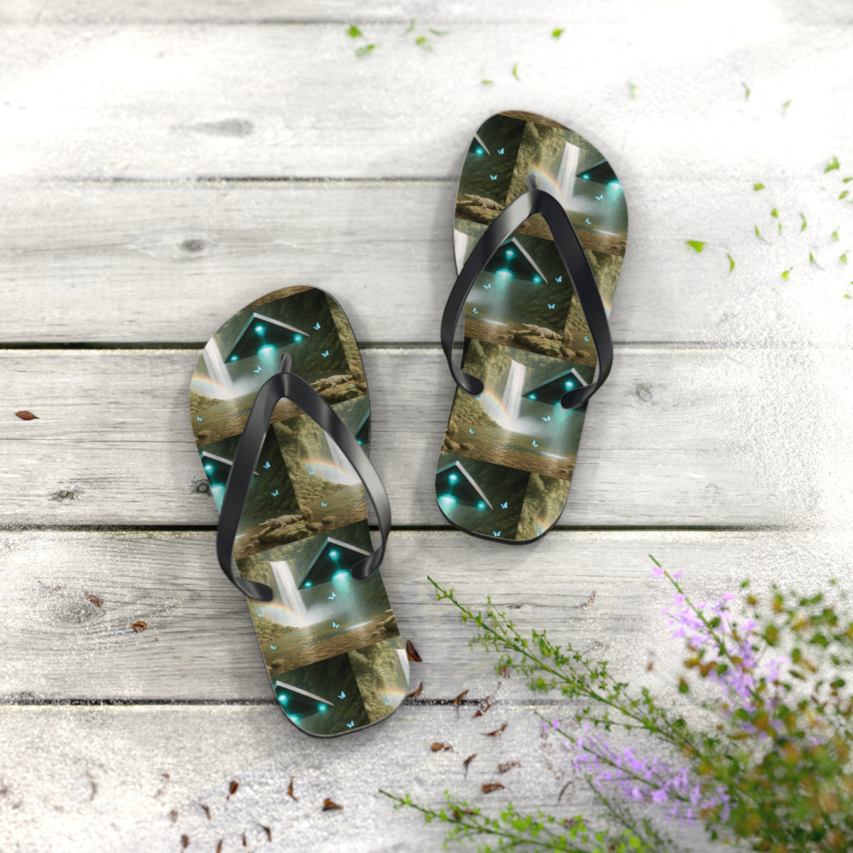 Flip Flops - UFO and Waterfall