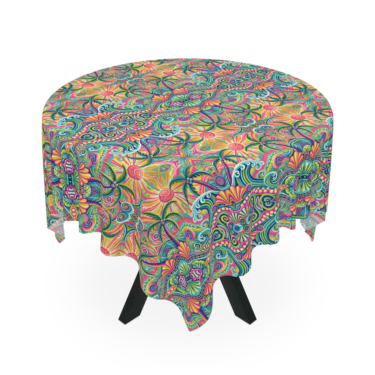 Kaleido Bay Square Tablecloth, 55" x 55"