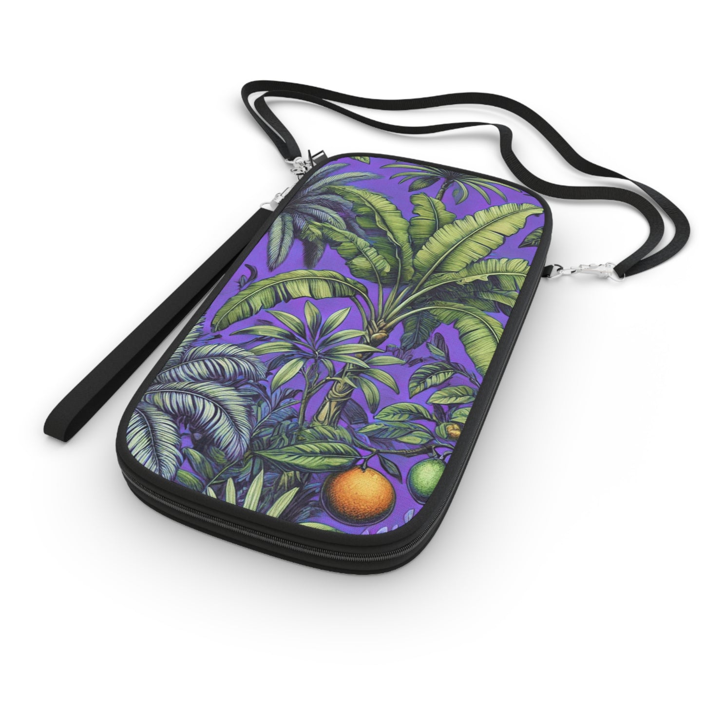 Passport Wallet – Perfect for Travelers & Adventurers / Tropical Fruit, Purple