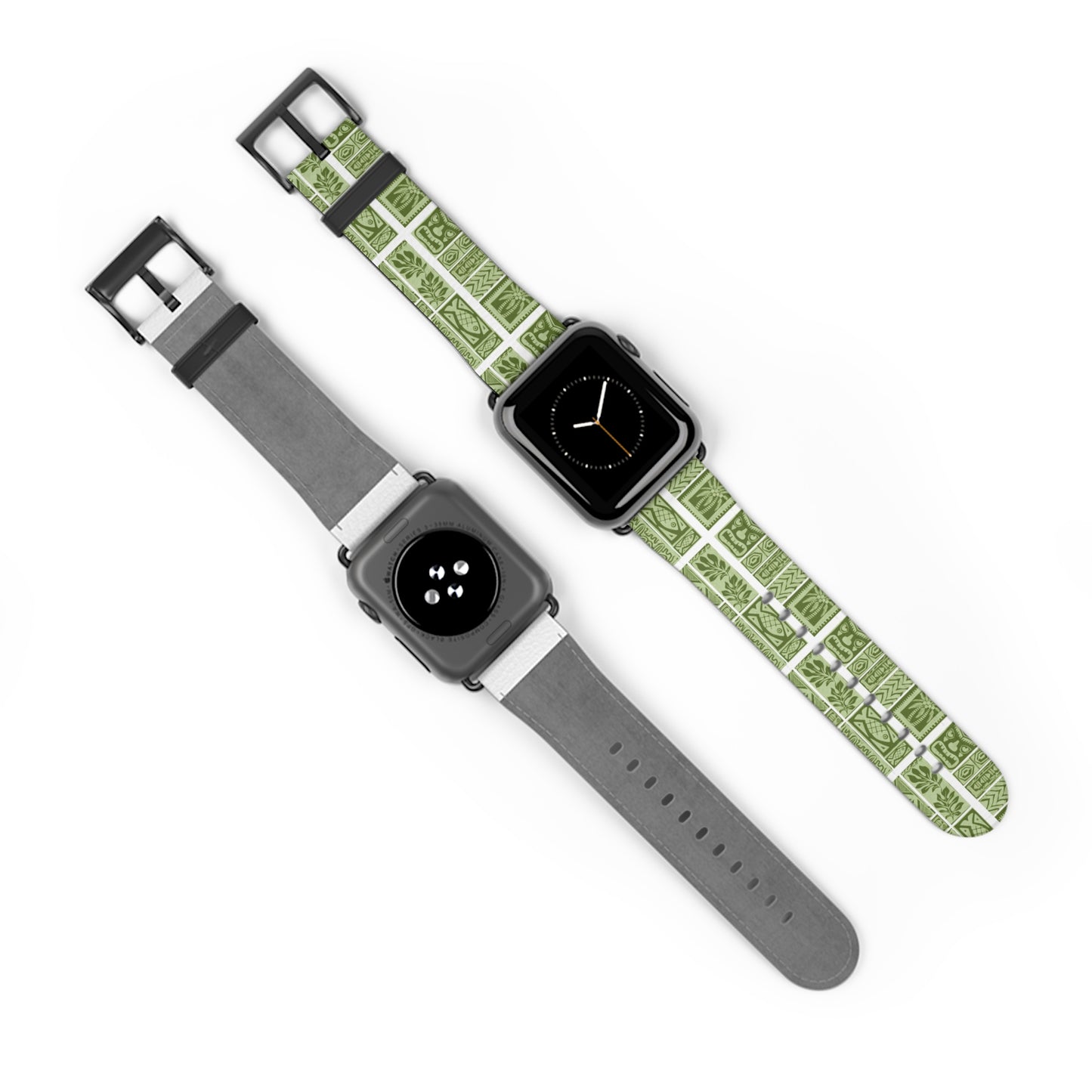 Apple Watch Band - Green Tiki Motifs