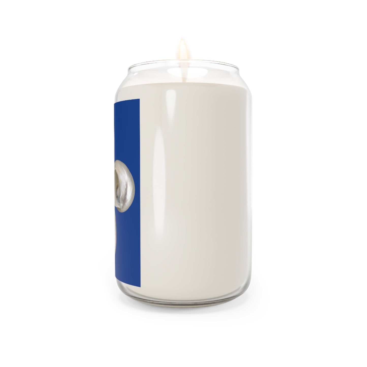 Scented Candle, 13.75oz - White Nautilus Trio, dark blue