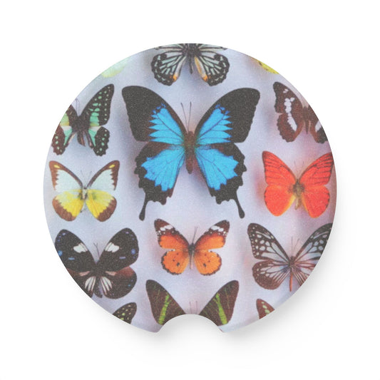 Soapstone Car Coaster - Butterfly Collection #1