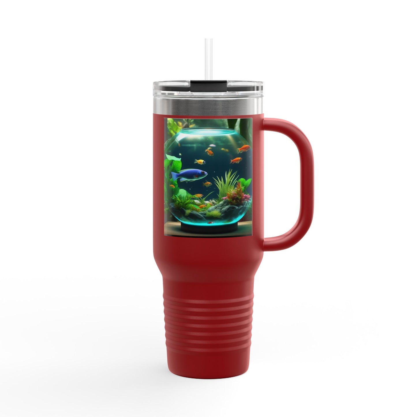 Insulated Travel Mug, 40oz / Tropical Fish Bowl #1 - Perfect for Outdoor Adventures