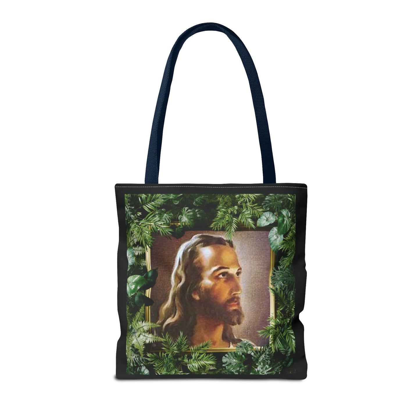 Religious Head of Christ Tropical Tote Bag - 3 Sizes