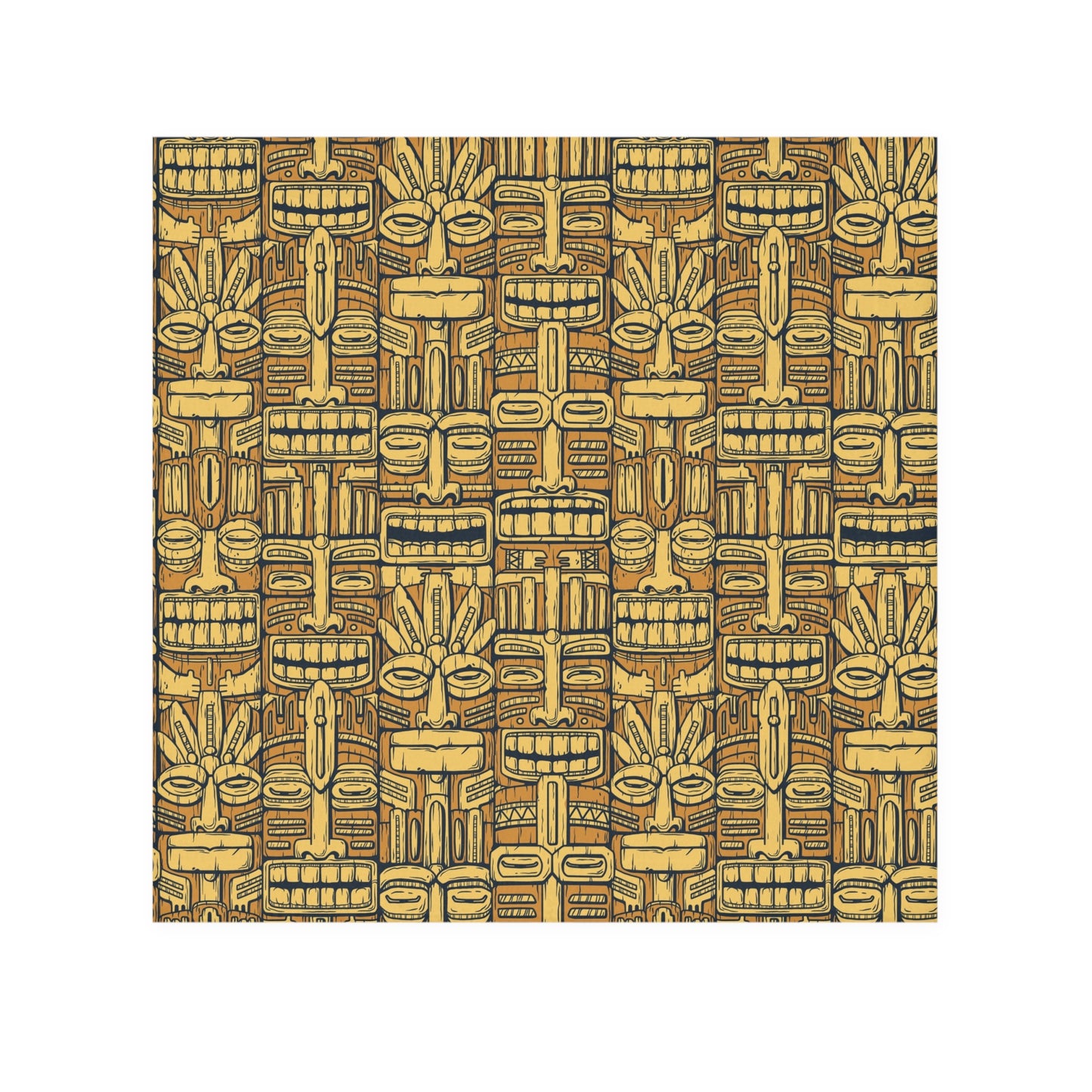 Face Towel - Old Tiki Totems