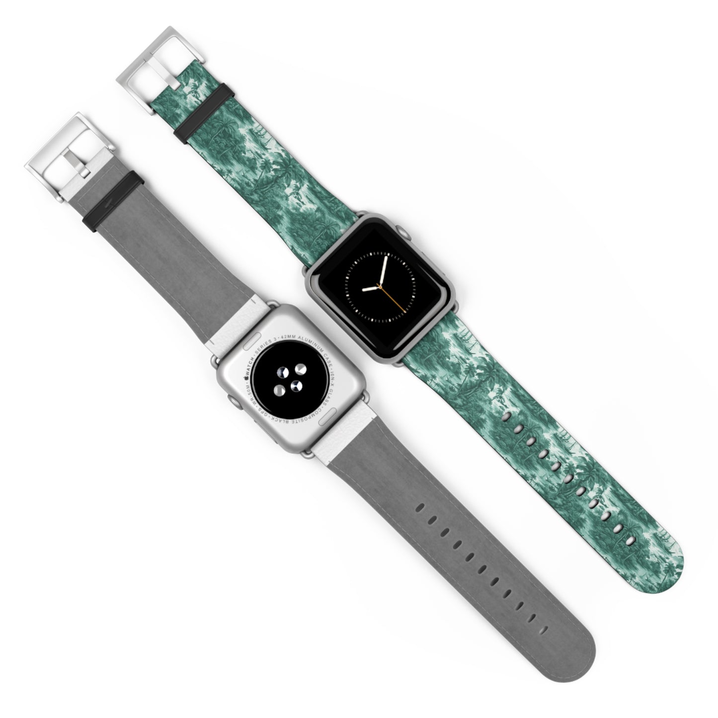 Apple Watch Band - Tropical Toile, evergreen
