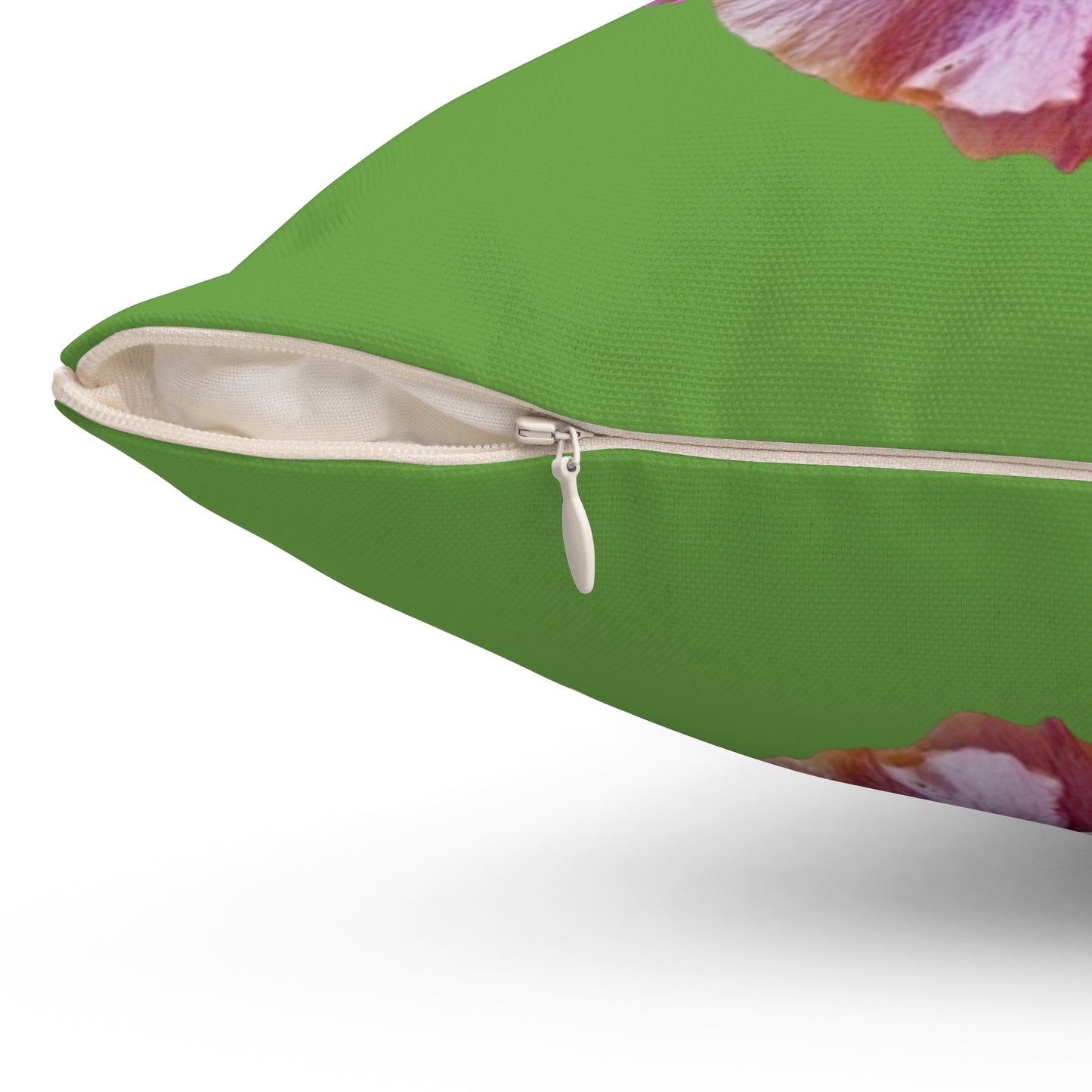 Decorative Pillow - Accent Cushion, 4 Sizes / Photo Purple Hibiscus, Green