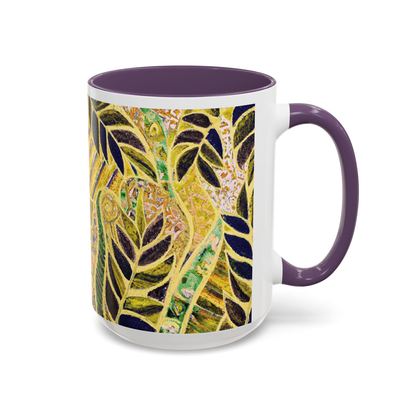 Accent Color Coffee Mug (11, 15oz), Amazon Whimsy/Yellow, Various Colors