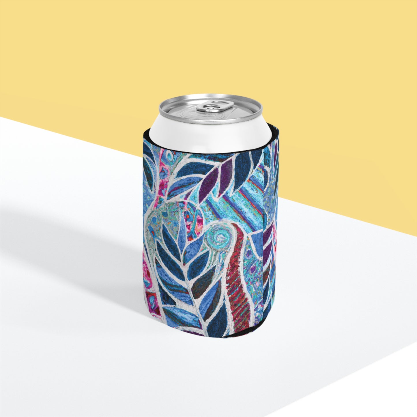 Amazon Whimsy/Blue Can Cooler Sleeve - Perfect for Outdoor Picnics