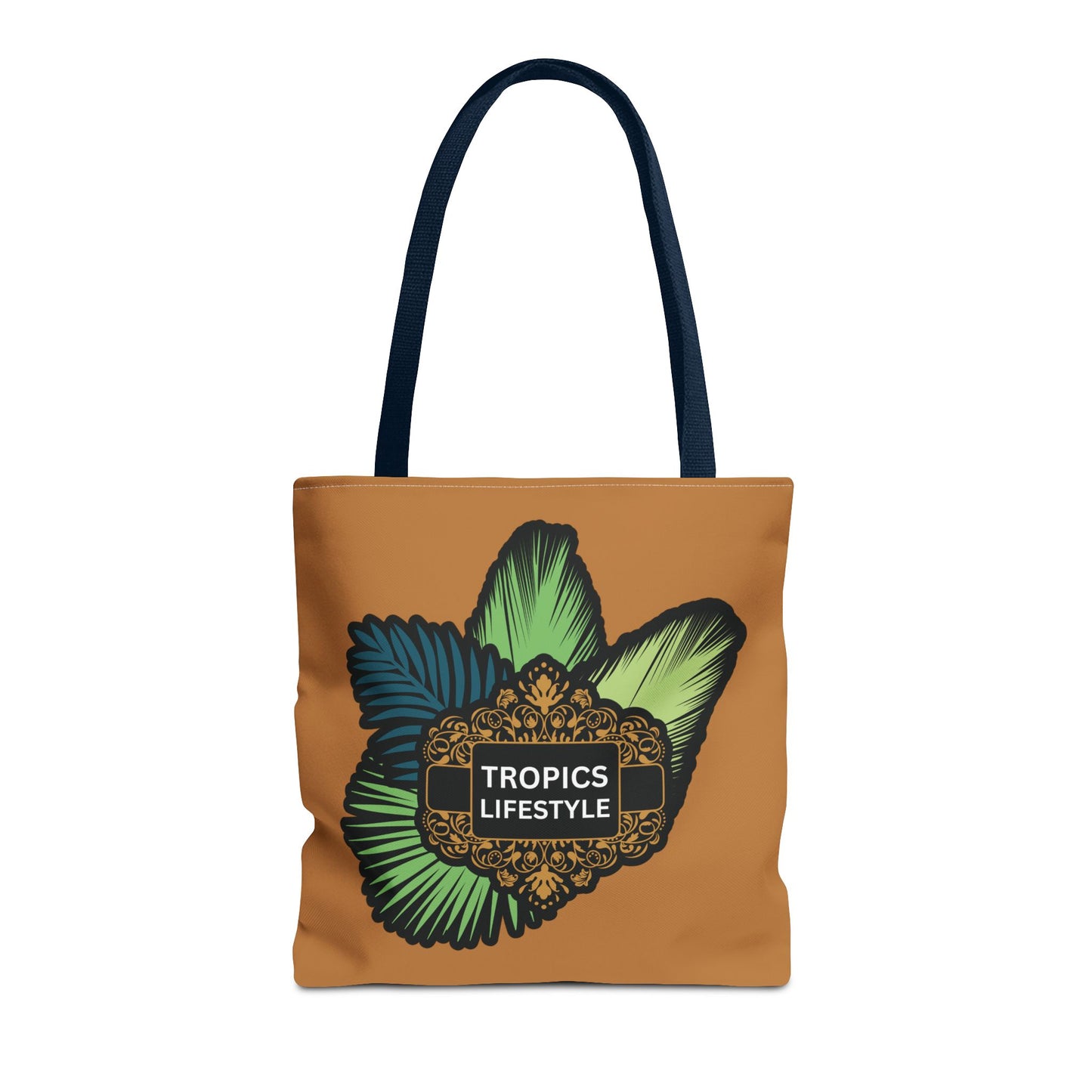 Elegant Tropics Lifestyle Logo Tote Bag - 3 Sizes, Lt. Brown