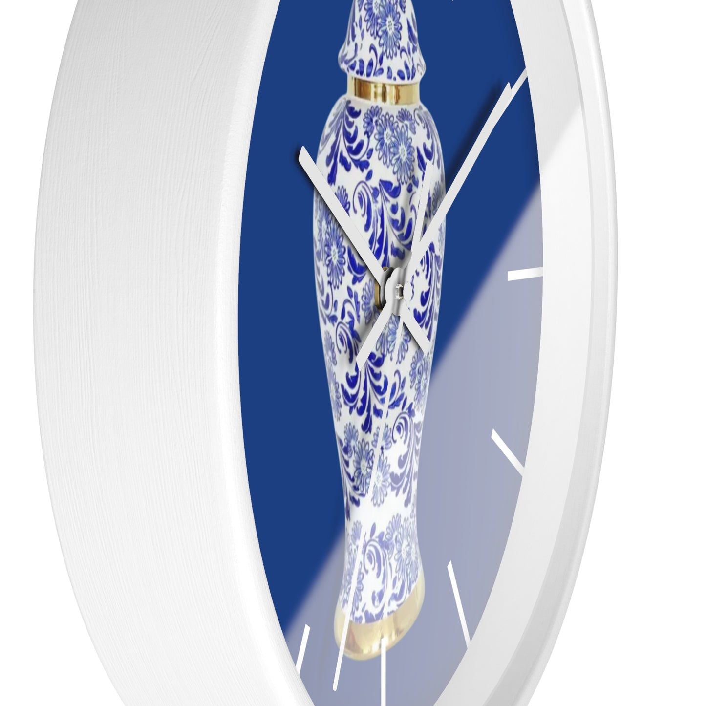 Wall Clock, Blue & White Ginger Jar, Hands/Base Variants