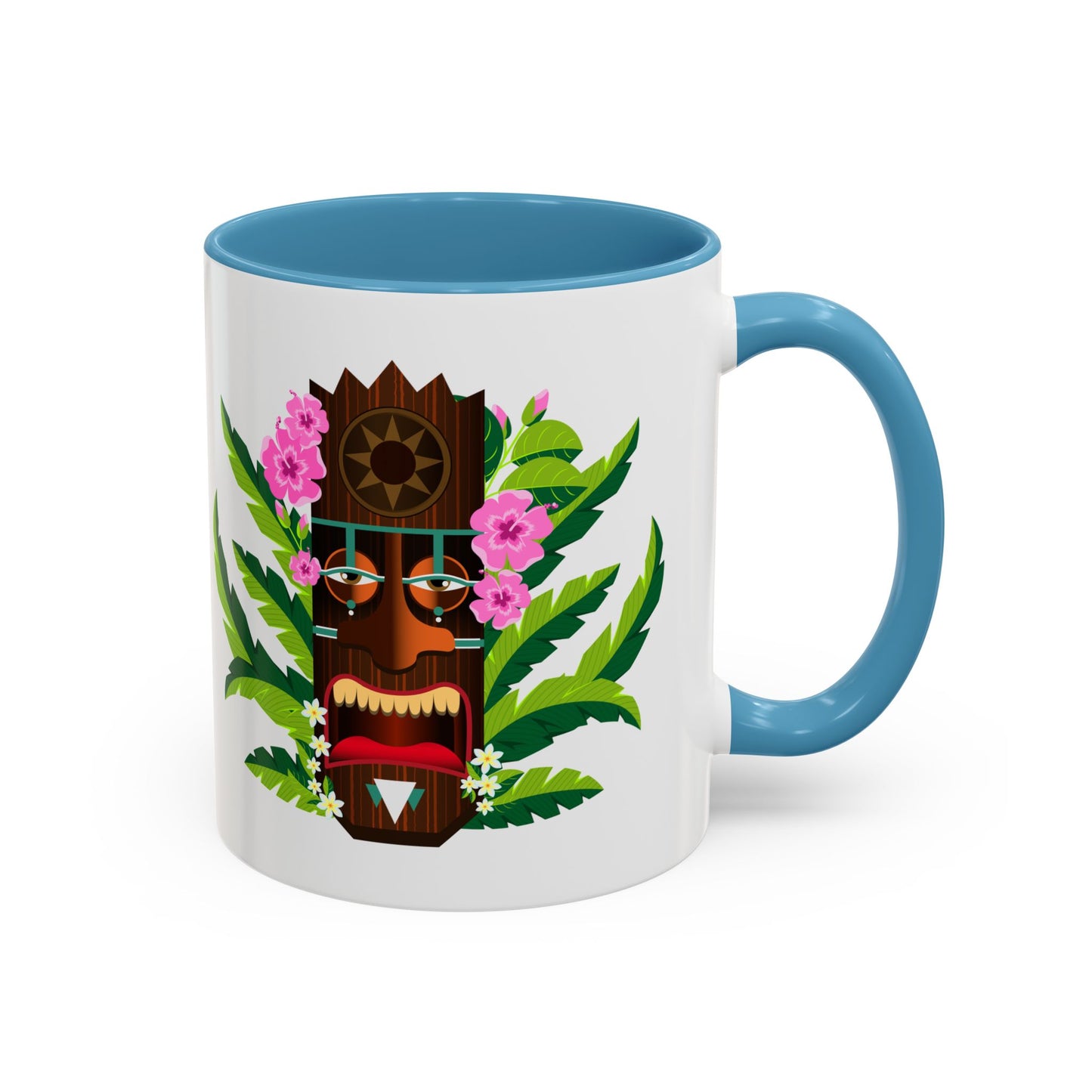 Accent Coffee Mug (11, 15oz), 8 Colors - Tiki Boss Nani