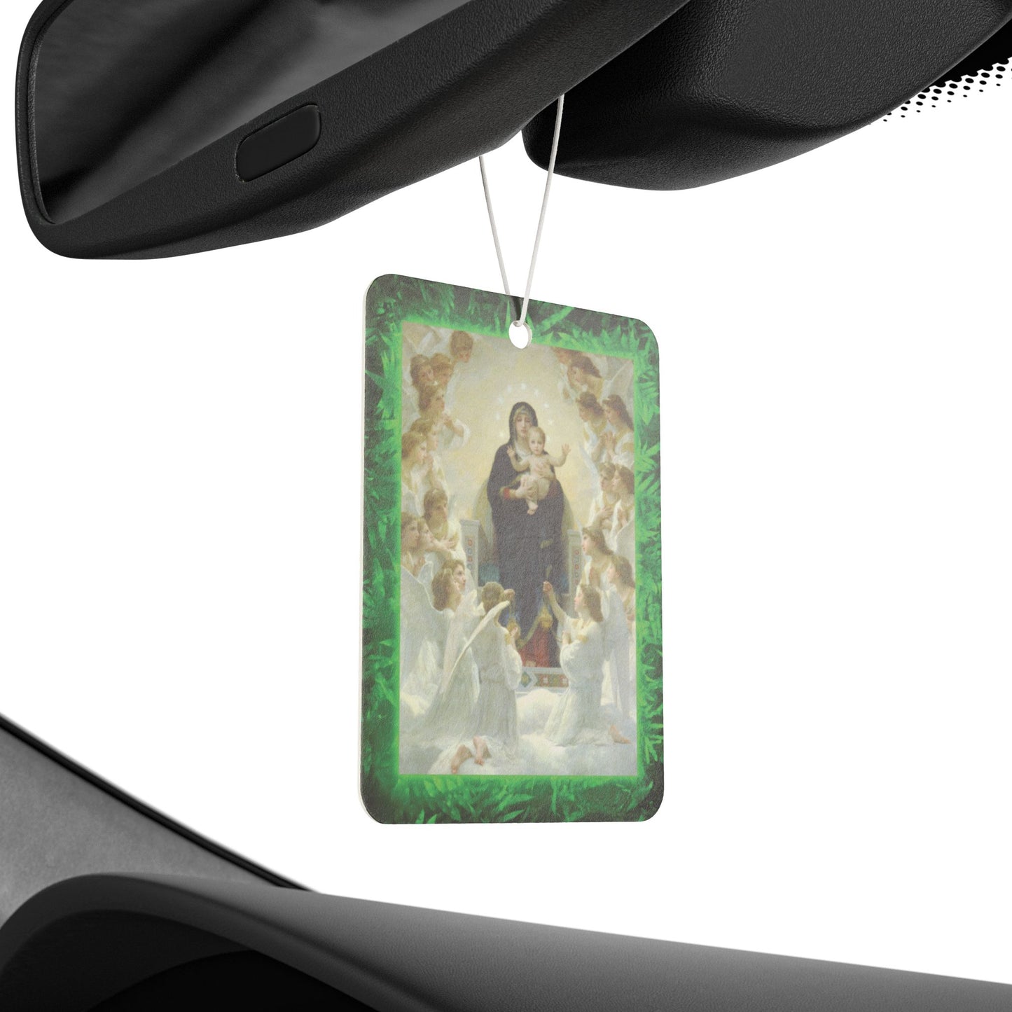 Car Air Freshener - Tropical GLOW Mary With the Angels, Religious