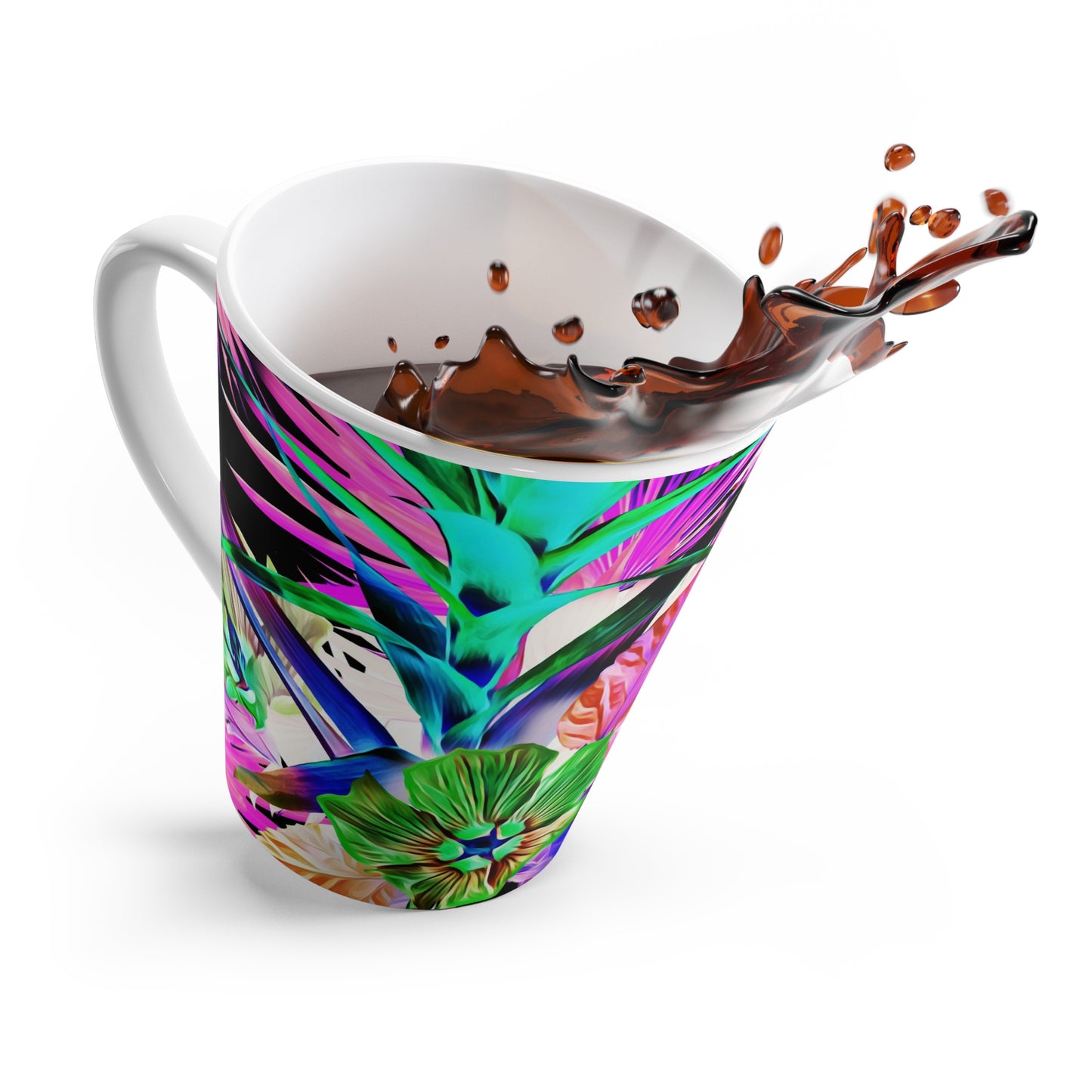 Vibrant Plant Palooza/Black Mug - Perfect for Plant Lovers & Coffee Enthusiasts