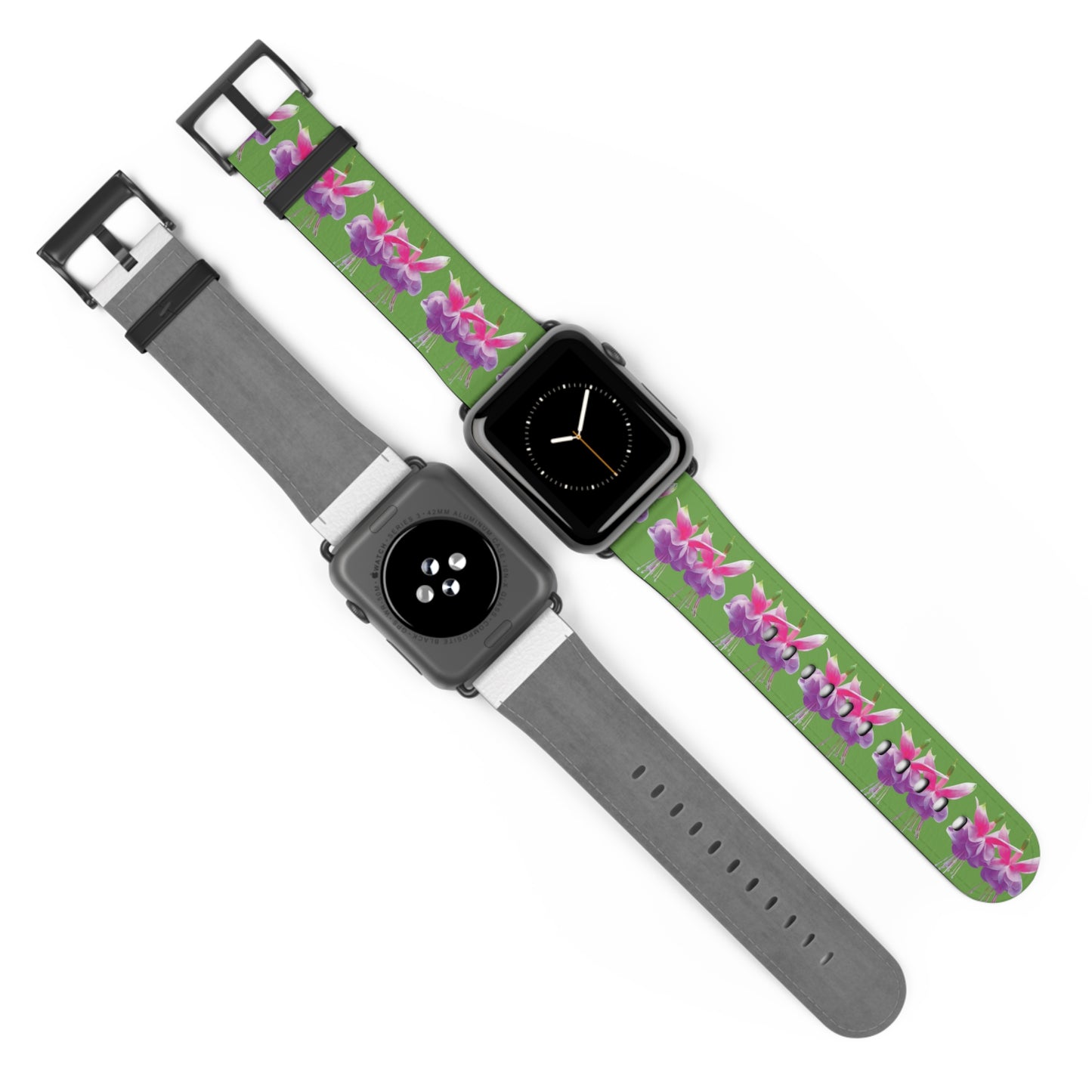 Apple Watch Band - Two Fuchsias, green