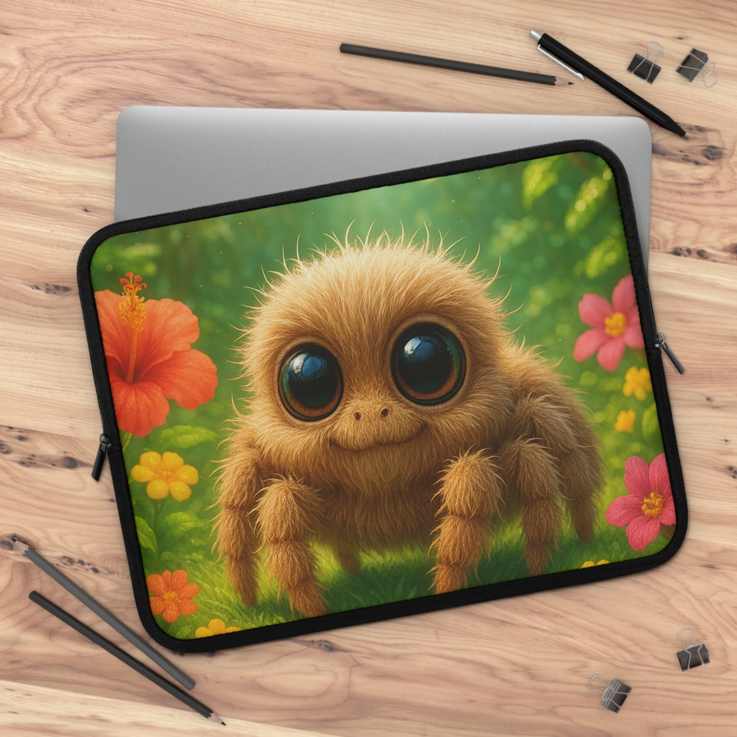Tropical Laptop Sleeve, 5 Sizes - Perfect for Beach Lovers & Students / Baby Spider