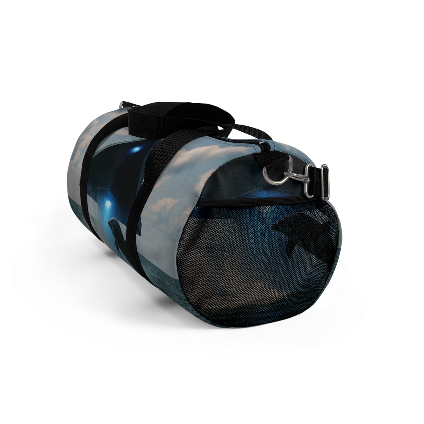 Tropical Duffel Bag - Perfect for Travel and Gym / UFO and Dolphin