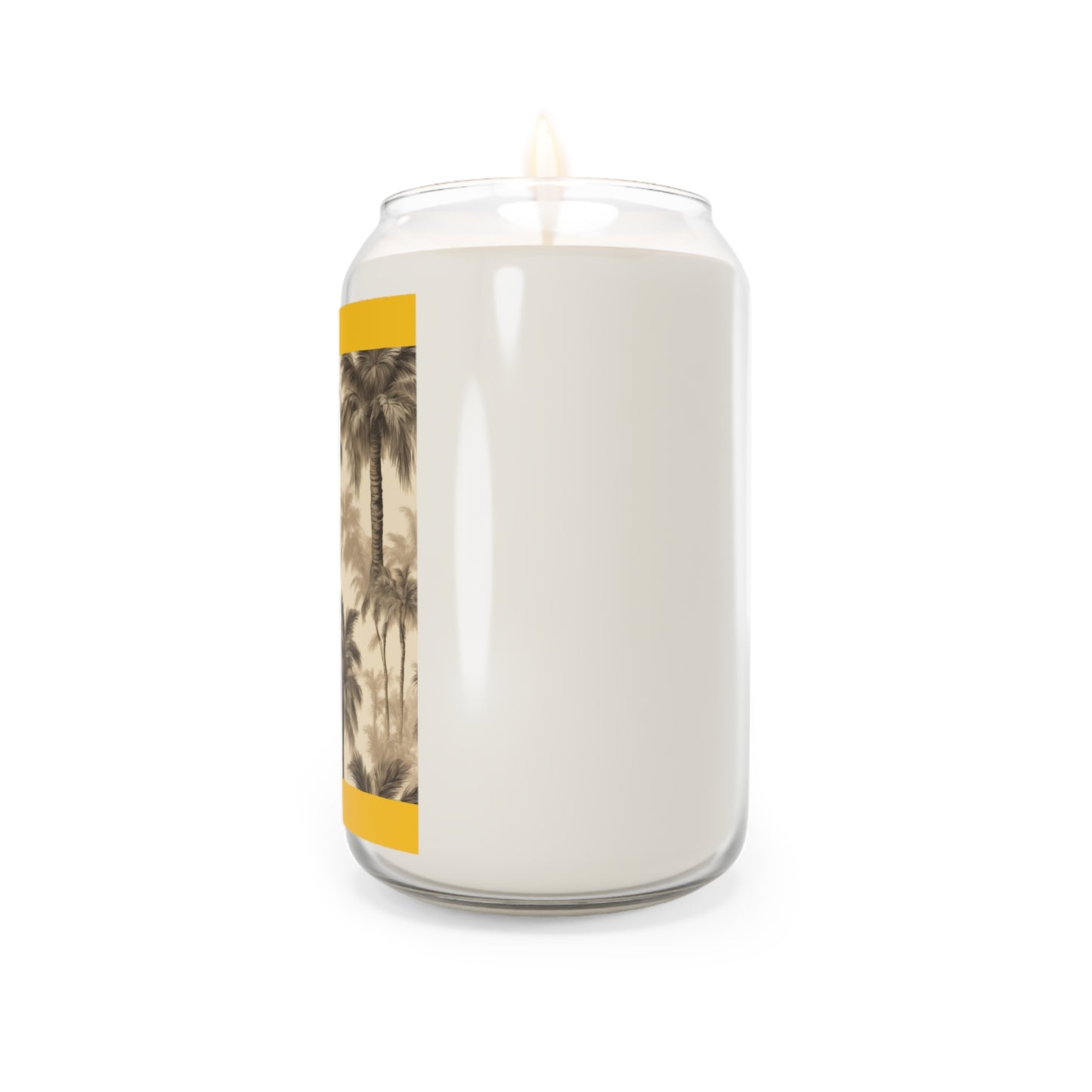 Scented Candle, 13.75oz - Lisa's Fluffy Palms, yellow