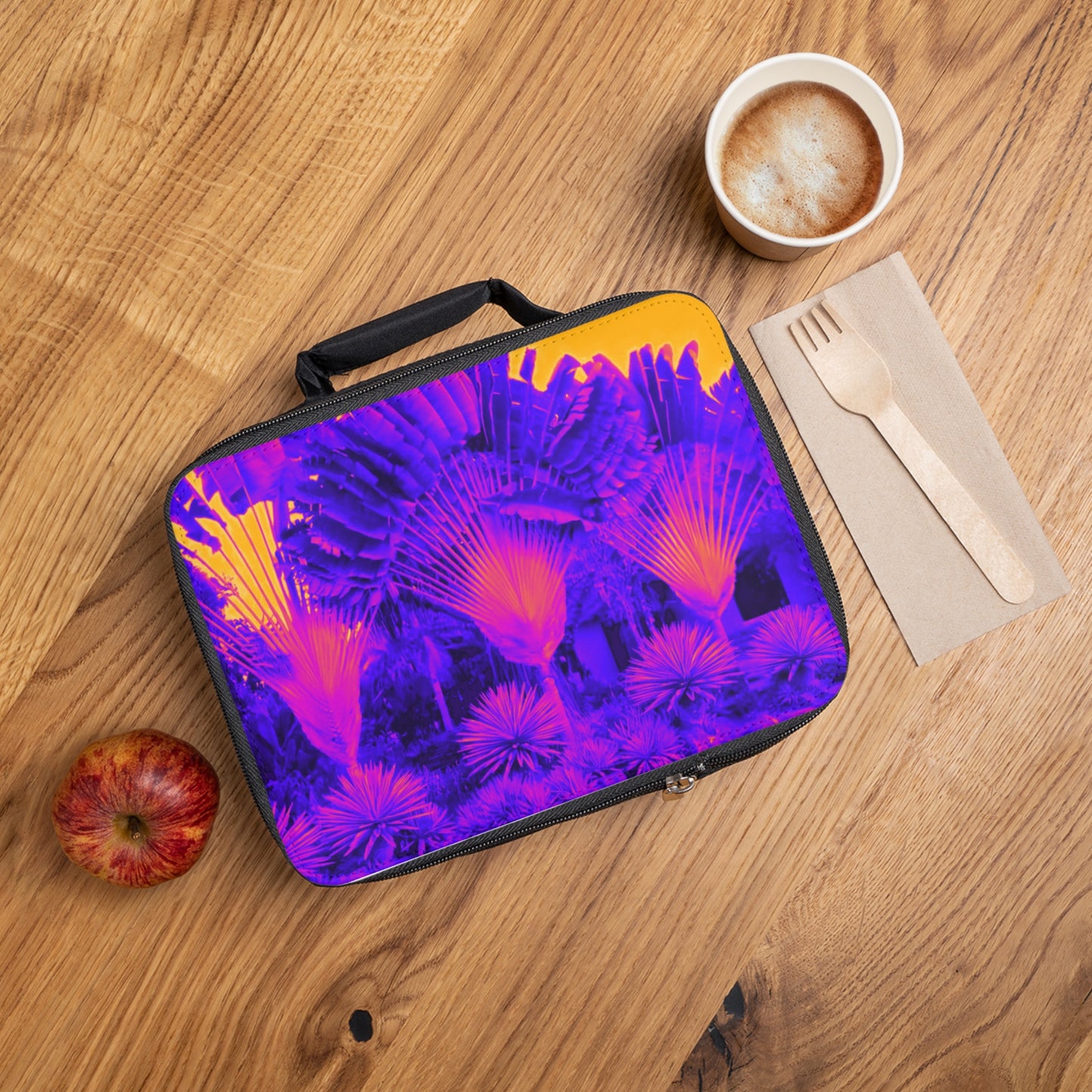 Traveler's Palms/Pop Lunch Bag - Eco-Friendly Insulated Tote, Adult and Child Lunchbox / Perfect for Picnics, Beach Outings