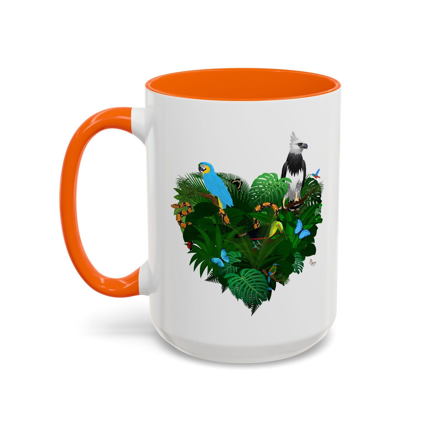 Accent Coffee Mug | Tropical-Inspired Drinkware / Rainforest Love