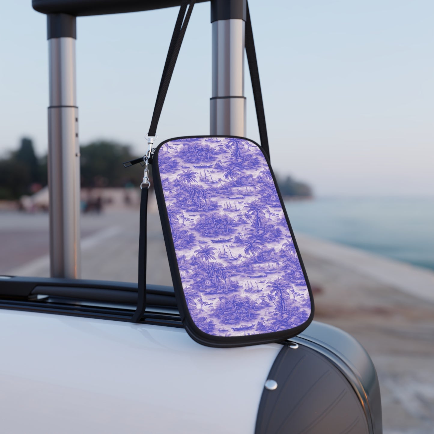 Passport Wallet – Perfect for Travelers & Adventurers / Tropical Toile, Purple