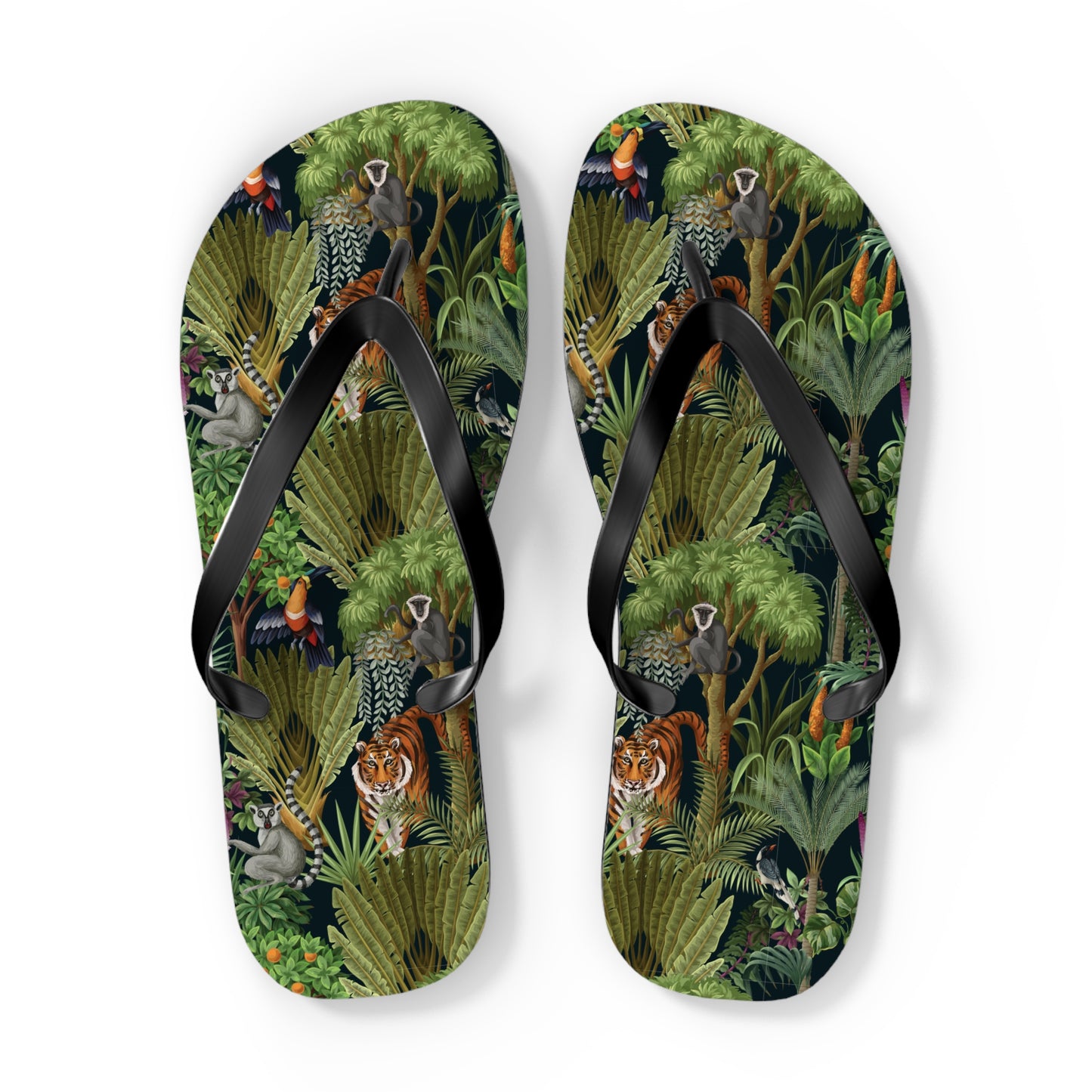 Flip Flops - Tiger Haven, Midnight