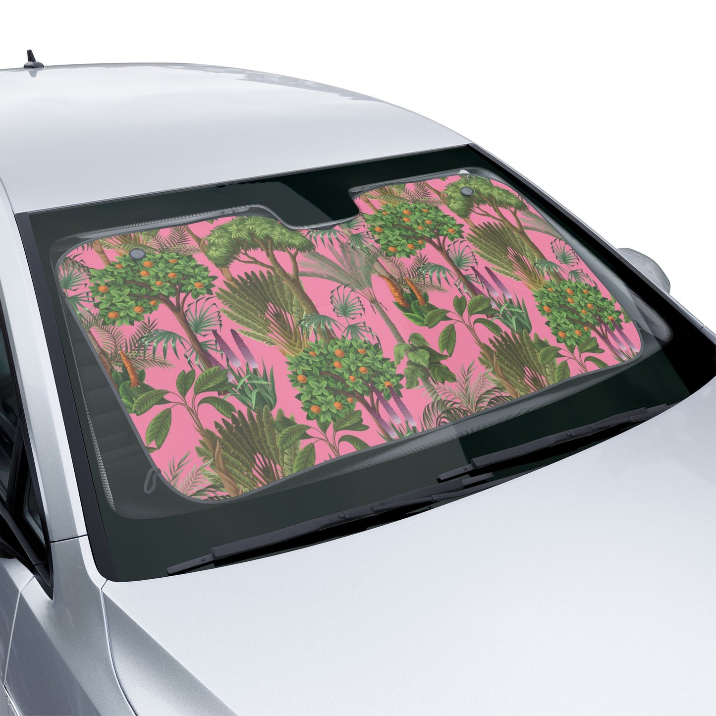 Tropical Car Sun Shades / Rainforest Pinks