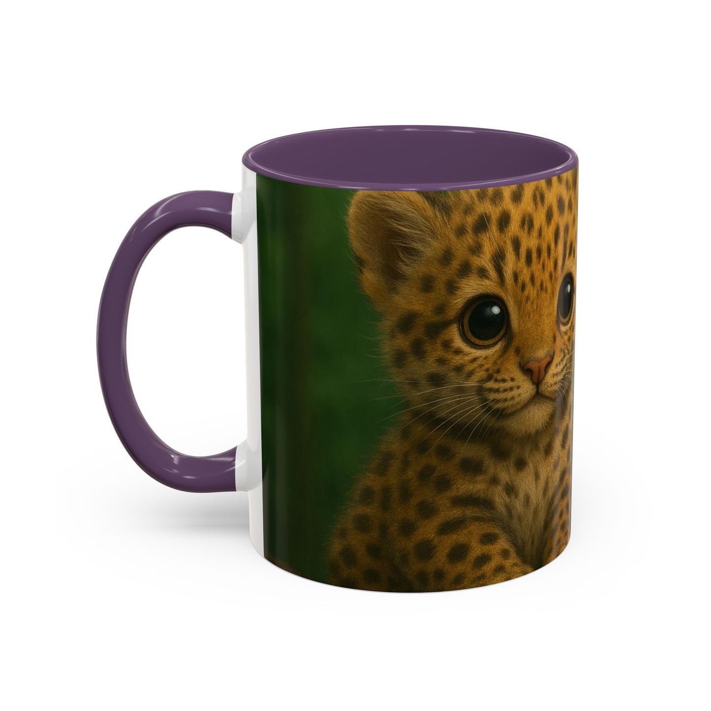 Accent Color Coffee Mug (11, 15oz), 8 Colors - Baby Jaguars