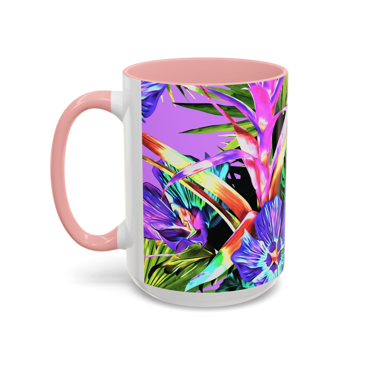 Accent Coffee Mug (11, 15oz), Plant Palooza, purple / Various Colors