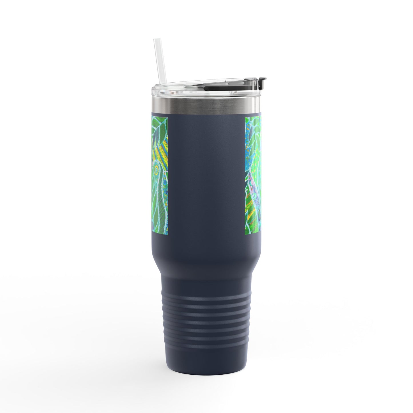Amazon Whimsy/Green Insulated Travel Mug - 40oz - Perfect for Outdoor Adventures