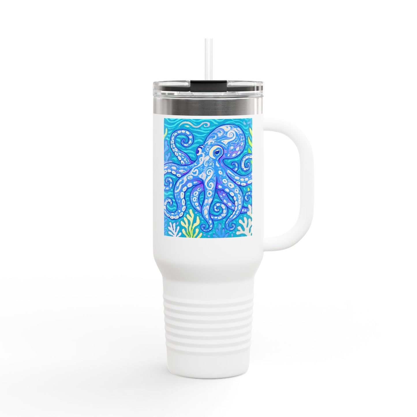 Kraken Joe/Blue Insulated Travel Mug - 40oz - Perfect for Outdoor Adventures